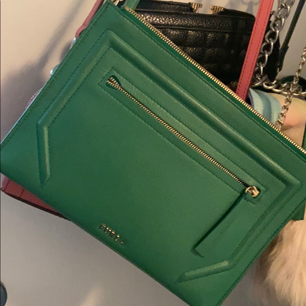 Green Furla handbag